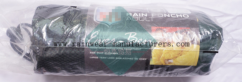 NFGP PEVA Promotional rain cloak packing bag